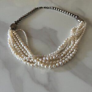 Silpada Sterling Silver & Pearl Necklace